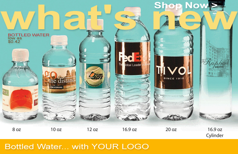 custom advertising bottled water